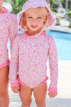 BEAUFORT BUCKET (UPF 35+) - MABLETON MINI FLORAL (PINK) WITH WORTH AVENUE WHITE