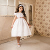 WHITE WEDDING DRESS WITH REMOVABLE SASH