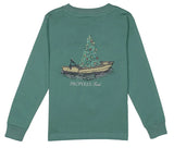 BABY JOLLY BOAT LONG SLEEVE TEE - MARINE GREEN