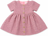 CLAIRE PINK & GOLD TWEED DRESS