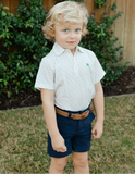 SPORT HENRY POLO - FOOTBALL ON TAN