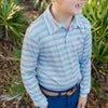 PERFORMANCE HARRY LONG SLEEVE POLO - HAZEL