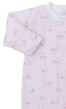 BEARY BEST FRIENDS PINK ZIP FOOTIE