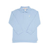 LONG SLEEVE PRIM & PROPER POLO BEALE STREET BLUE WITH MULTICOLOR STORK