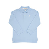 LONG SLEEVE PRIM & PROPER POLO - BEALE STREET BLUE