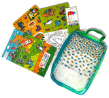 LET'S GO ACTIVITY AND COLORING KIT - ROBO DINOS