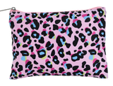 PINK LEOPARD COSMETIC BAG