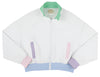 PREPLETIC JULES JACKET WORTH AVENUE WHITE WITH BEALE STREET BLUE, PALM BEACH PINK, GRACE BAY GREEN, AND LAUDERDALE LAVENDER