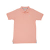 PRIM & PROPER POLO POMPANO PEACH WITH MULTICOLOR STORK