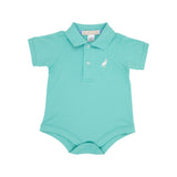 PRIM AND PROPER POLO TURKS TEAL WITH MULTICOLOR  STORK