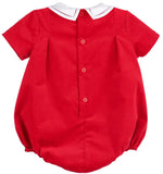 RED HOLLY JOLLY VELVET BOY BUBBLE