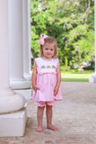 GIRLS PUPPY TRIO EMBROIDERED BLOOMER SET