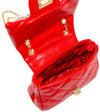 QUILTED FLOWER PEARL HANDBAG - RED