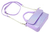 SHINY BAGUETTE HEART HANDBAG - PURPLE