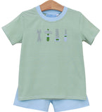 TOOLS EMBROIDERED SHORT SET