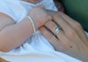 STERLING SILVER & PEARLS DAISY ACCENT BRACELET - SMALL