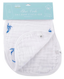 BLUE CRAB BABY BURP CLOTH AND BIB 2 IN 1