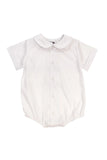 BAILEY BOYS WHITE PIPED SHIRT WITH SNAP