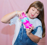 SILICONE COLLAPSIBLE WATER BOTTLE - GROOVY FLOWER