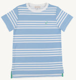 CARTER CREWNECK SADDLE RIDGE ( SARASOTA SKY ) WITH GIBSON ISLAND GREEN STORK