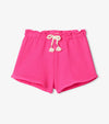 FUCHSIA PAPER BAG SHORTS