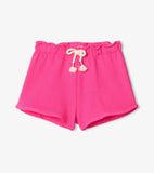 FUCHSIA PAPER BAG SHORTS