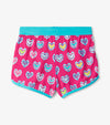 HATLEY GIRLS PINK SHIBORI SWIM SHORTS