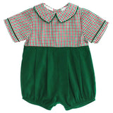 BAILEY BOYS KELLY/CORD DOUGLAS PLAID- DRESSY BUBBLE SHORT