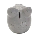 NIGHT LIGHT PIGGY BANK - GREY