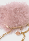 GIRLS FLUFFY PINK SHOULDER BAG