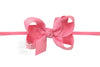 1/4″ PANTYHOSE HEADBAND WITH SIGNATURE GROSGRAIN BOW HOT PINK 4.5"