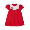 BUNNY PHIPPS FROCK - RICHMOND RED WITH WORTH AVENUE WHITE & RICHMOND RED MINI GINGAM