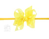 YELLOW WATERPROOF HEADBAND BOW