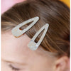 BOUTIQUE GEL SPARKLE HAIRCLIPS- SILVER