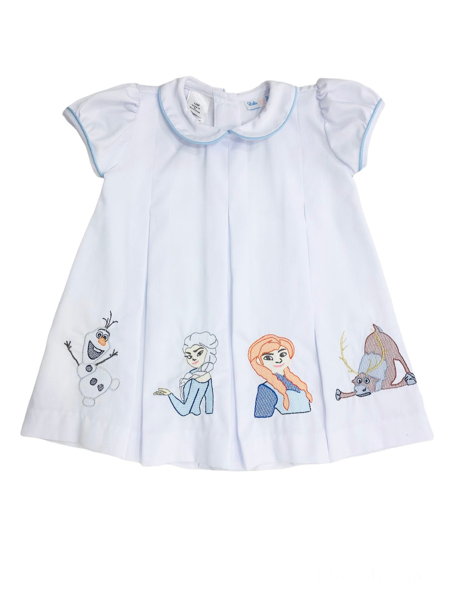LuLu BeBe Girls Light Blue Molly Dress - Nutcracker Embroidery main image 0