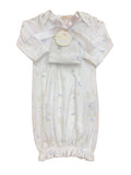 BABY LAMBS GOWN AND HAT