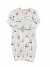 SAILING BOATS GOWN AND HAT