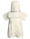 ZACHARY  CHRISTENING ROMPER SET