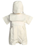 ZACHARY  CHRISTENING ROMPER SET