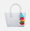 JELLY WEAVE TOTE BAG- CLEAR
