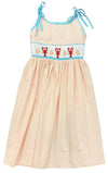 SPAGHETTI STRAP SMOCKED DRESS