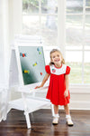 BUNNY PHIPPS FROCK RICHMOND RED WITH WORTH AVENUE WHITE & RICHMOND RED MINI GINGAM