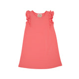 RUEHLING RUFFLE DRESS - PARROT CAY CORAL