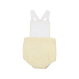 SAYRE SUNSUIT WORTH AVENUE WHITE WITH SEASIDE SUNNY YELLOW SEERSUCKER