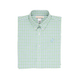 DEAN'S LIST DRESS SHIRT - KIAWAH KELLY GREEN & BARRINGTON BLUE CHANDLER CHECK