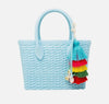 JELLY WEAVE TOTE BAG- SKY BLUE