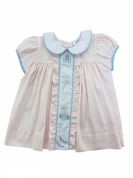 Lulu Bebe Blue Castle Embroidered Dress main image 0