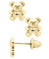 14K Gold Safety Earrings GE215