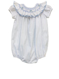 SMOCKED POLKA DOT BUBBLE