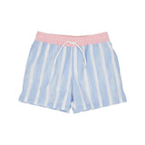 TURTLE BAY TRUNKS SEA WALL STRIPE WITH PALM BEACH PINK